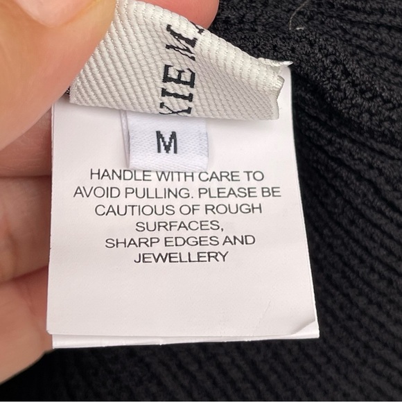 PIXIE MARKET CHIARA KNIT BUSTIER TOP IN BLACK SIZE MEDIUM - Picture 7 of 14
